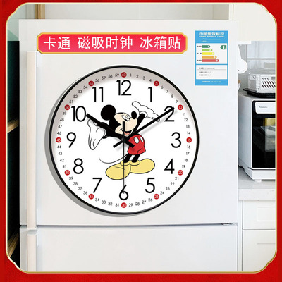 卡通冰箱贴磁吸时钟米奇米妮磁贴