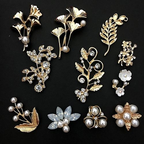 手工制作新娘头饰古风银杏叶发簪