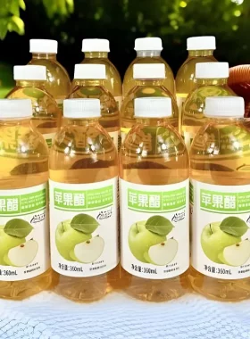 苹果醋饮料整箱350ml*24瓶装酸甜解腻果醋网红苹果味饮品商用批发