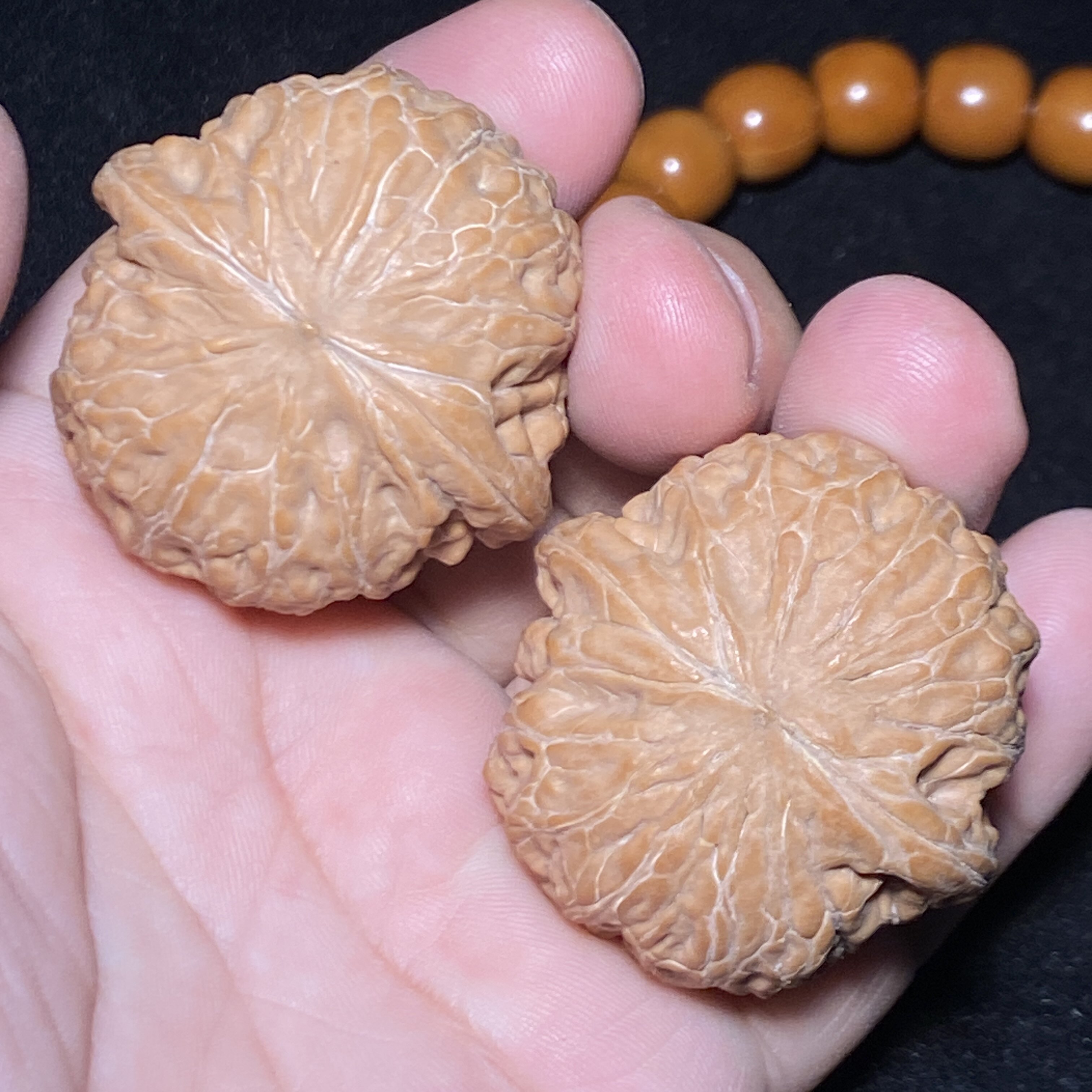 铁锤妹妹狮子头41/41/32全品文玩核桃实物拍摄老树红皮果复刻对