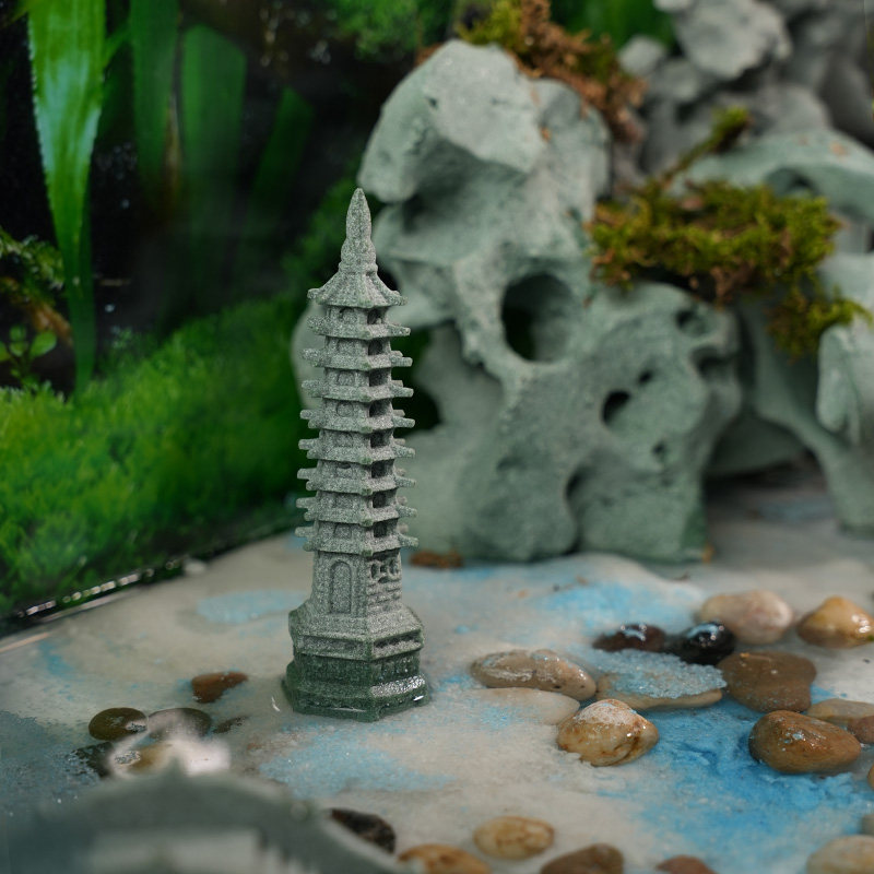 水族鱼缸造景景观小石亭摆件园艺假山花卉盆景文昌塔小亭子装饰品,家居饰品,装饰摆件,淘宝优惠券,粉丝福利购,淘宝优惠卷
