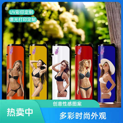特价促销外贸原单欧美性感比基尼游泳衣女分体三角防风蓝焰打火机