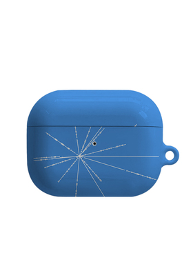 蓝色简约ins艺术适用苹果耳机保护套airpodspro2无线蓝牙耳机壳三代airpod二代ipod耳机套airpods3菲林