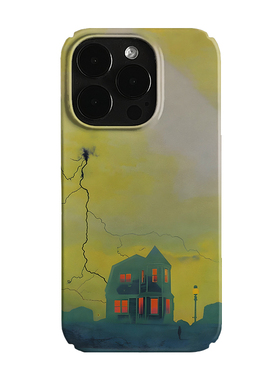 黄色氛围感房屋艺术小众适用高级感卡通iPhone16pro+苹果15promax菲林手机壳新款13/1214proVIVO90