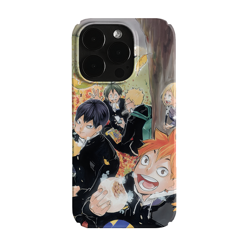 排球少年秋日动漫二次元艺术潮流小众适用高级感卡通iPhone14pro+苹果15promax菲林手机壳新款13/12