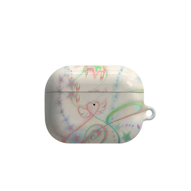 梦幻爱心艺术适用苹果耳机保护套airpodspro2无线蓝牙耳机