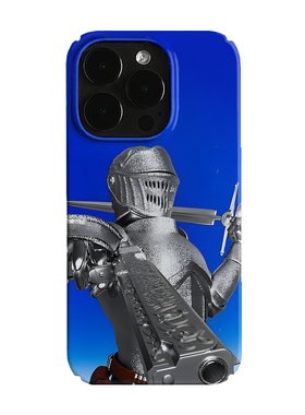 银色铠甲骑士艺术小众适用高级感卡通iPhone16pro+苹果15promax菲林手机壳新款13/1214proVIVO90