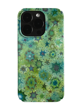 绿色涂鸦艺术小众适用高级感卡通iPhone16pro+苹果15promax菲林手机壳新款13/1214proVIVO90