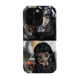 持枪女孩艺术小众适用高级感卡通iPhone16pro+苹果15promax菲林手机壳新款13/1214proVIVO90