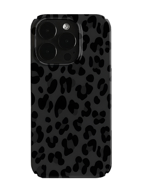 ins风黑色豹纹艺术小众适用高级感卡通iPhone16pro+苹果15promax菲林手机壳新款13/1214proVIVO90