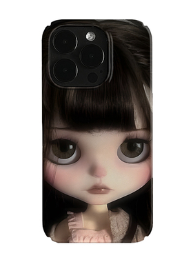 可爱女孩玩偶艺术小众适用高级感卡通iPhone16pro+苹果15promax菲林手机壳新款13/1214proVIVO90