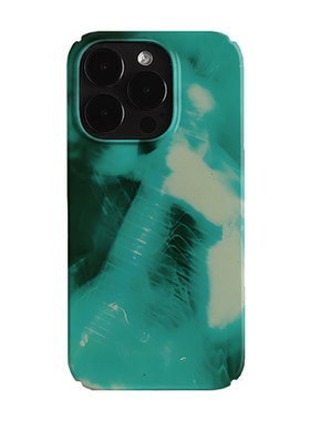 绿色暗夜摇滚潮流复古艺术小众适用高级感卡通iPhone14pro+苹果15promax菲林手机壳新款13/12荣耀100