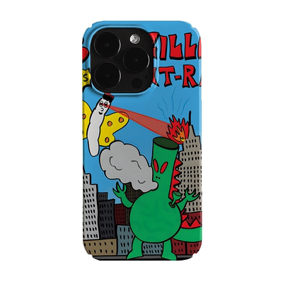 怪兽入侵童趣艺术潮流小众适用高级感卡通iPhone14pro+苹果15promax菲林手机壳新款13/12