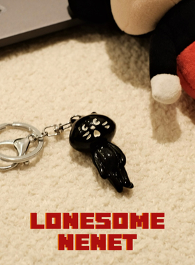 日系可爱惊讶猫咪Nya钥匙扣Ne net公仔挂件包包饰品钥匙圈挂饰