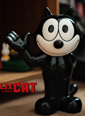 复古菲力猫公仔存钱罐美式