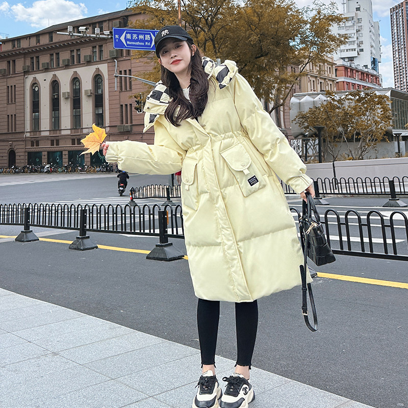 双11主推3号出货华夫格子拼接服077-Z8001-P195-K288，女装棉衣/棉服，浙宝100