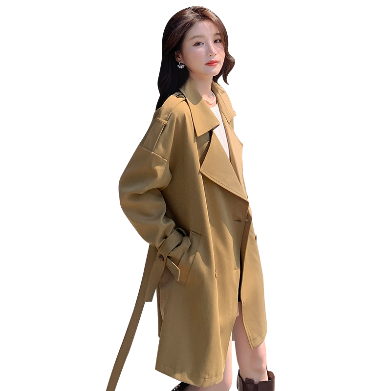 美拉德复古休闲西装外套女春秋季2025新款高级感气质炸街西服风衣,女装风衣,浙宝100