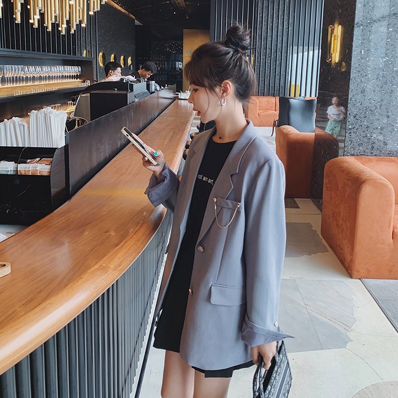 休闲西装女外套小个子时髦秋装2025年韩版时尚chic高级感百搭西服,女装西装,浙宝100