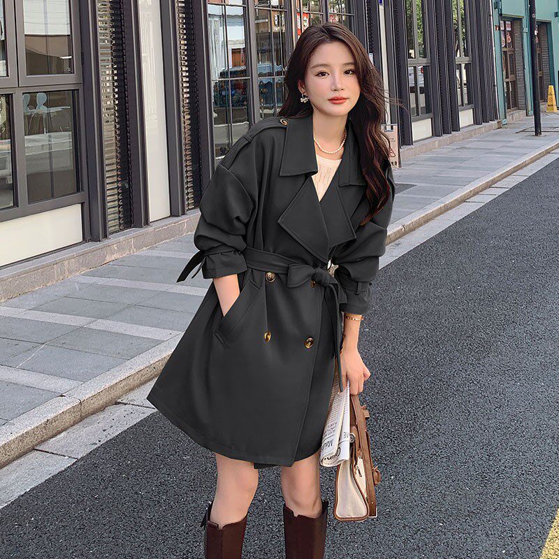 2023春装新款风衣外套现货主推077-X09-P100控169无差价，女装风衣，浙宝100