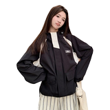 2025春秋季新款设计感炸街工装棒球服外套女韩版宽松休闲夹克上衣，女装短外套，浙宝100