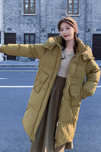 现货主推数据很好长款咸菜绿长款服077-2308-P185-268图片