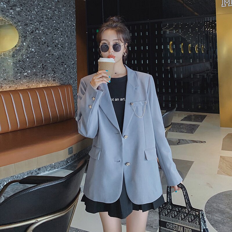 数据，大货金属扣小西装2021秋季新款077-2123-P110-K168，女装西装，浙宝100