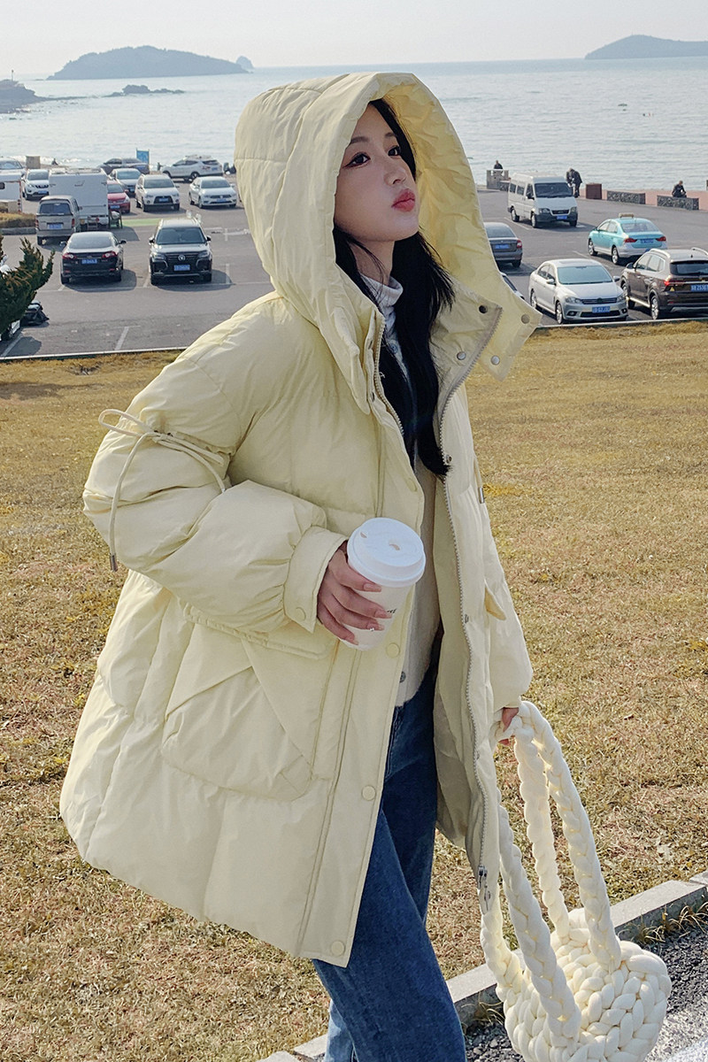三天出货新款冬季嫩黄短款服外套077-2307-P170-258,女装棉衣/棉服,浙宝100
