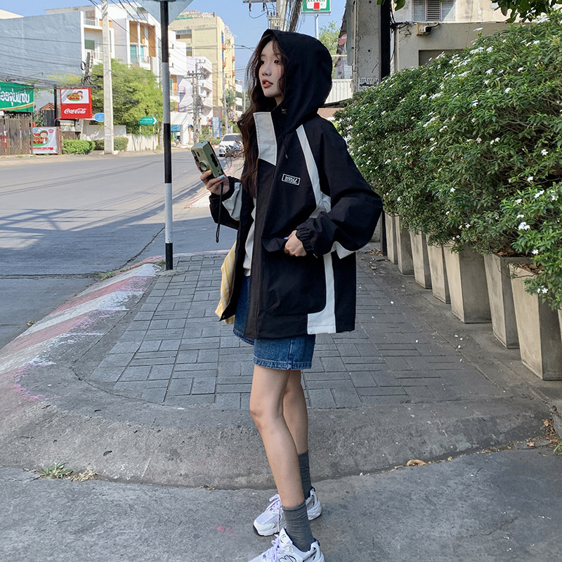 2025春秋季新款设计感炸街工装棒球服外套女韩版宽松休闲夹克上衣,女装短外套,浙宝100