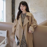现货主推韩版新款风衣外套中长款ZB100-2198-P135-K188，女装风衣，浙宝100