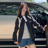2025春秋季新款设计感炸街工装棒球服外套女韩版宽松休闲夹克上衣，女装短外套，浙宝100