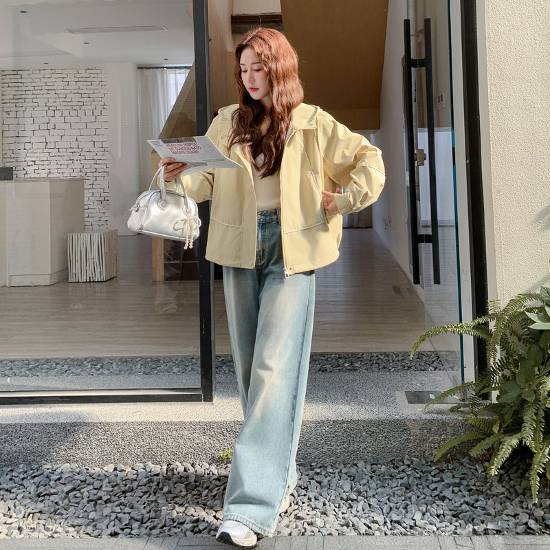 [新款现货】超好看休闲百搭连帽小外套B100-8668p135-k188,女装风衣,浙宝100