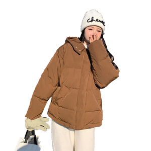 双11主推3号出货 短焦糖色短款羽绒服外套077-2309-P160-K238图片