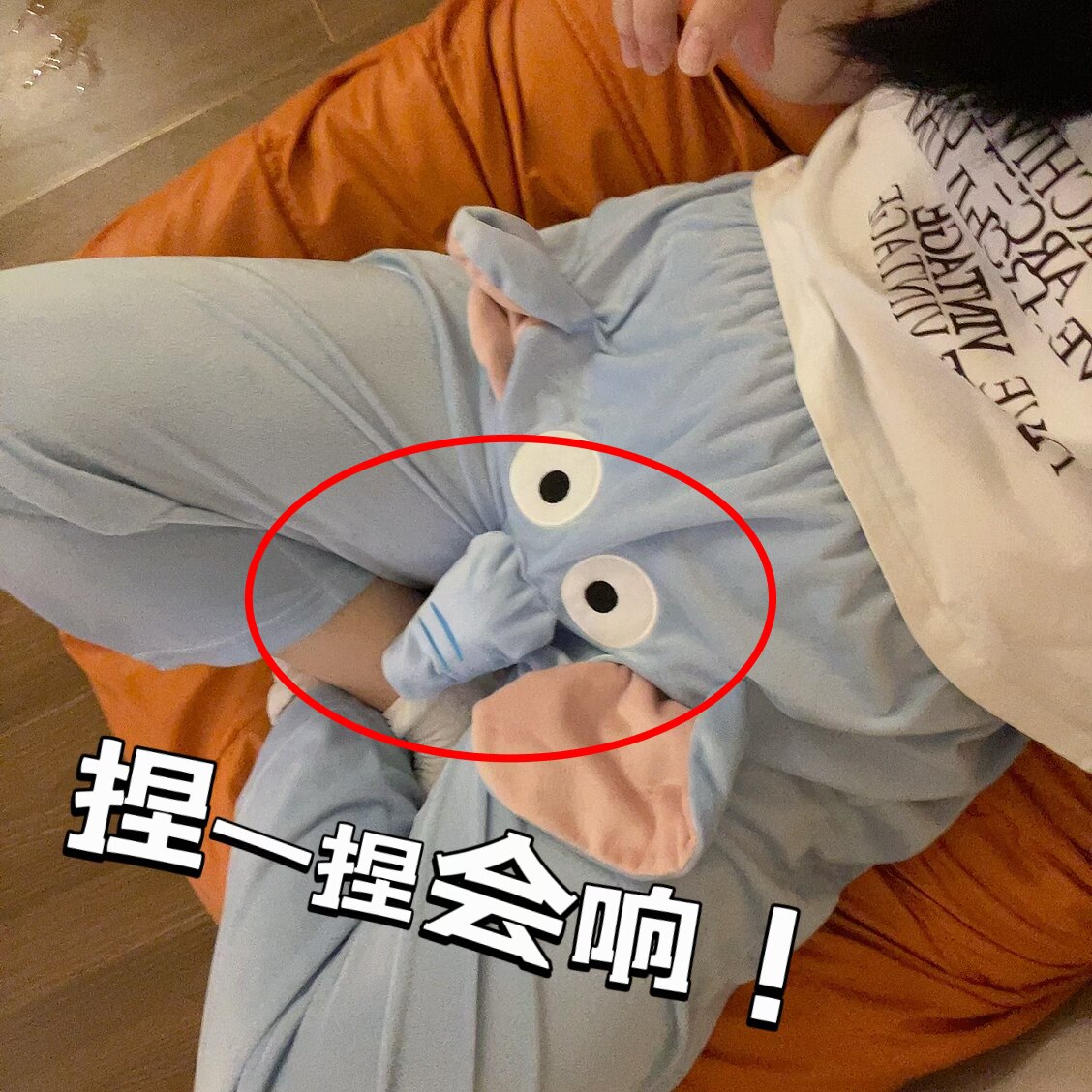 软糯裤子男生睡裤女士遛弯裤会吱吱响前后可穿的休闲居家保暖裤