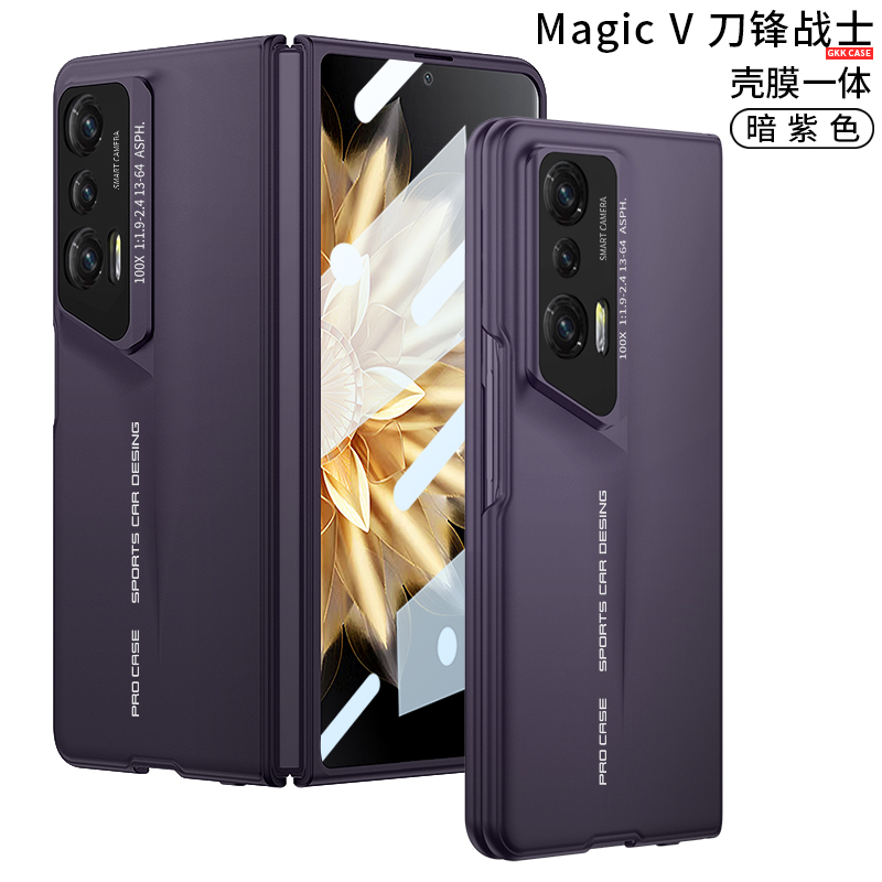 适用华为荣耀MagicV手机壳MGI一AN00折叠屏magic V保护套全包镜头防摔MGIAN硬壳majicv男女款migacv魔术外壳