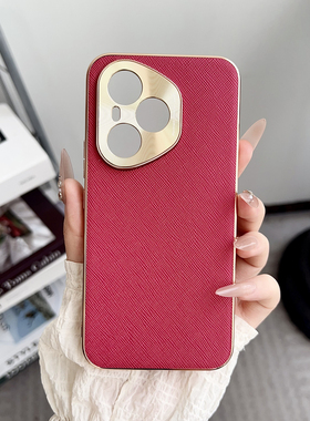 适用华为荣耀400pro手机壳Honor400保护套DNN一AN00镜头全包DNP防摔por男女生ANOO电镀外壳DNNAN00新款十字纹