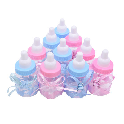 12pcs Boy Girl Baby Shower Decor Chocolates Candy Bottles Ba