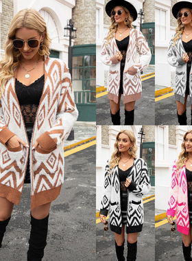 2025 Morning Sweater Women's Vintage Cardigan Plus Size Diam