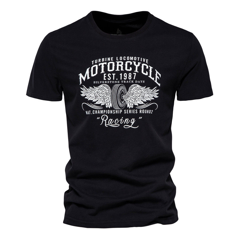 2022 new fashion cotton graphic t shirts mens o-neck tee shi