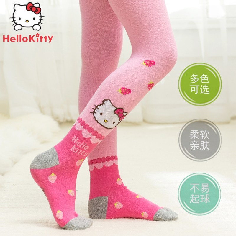 正品Hellokitty儿童连裤袜女童打底裤宝宝袜子棉春秋中厚款舞蹈袜|ruв категории Детская одежда, носки (детей в возрасте 0 - 16) - от Buy2taobao.com для оказания профессиональной услуги покупки агента Taobao