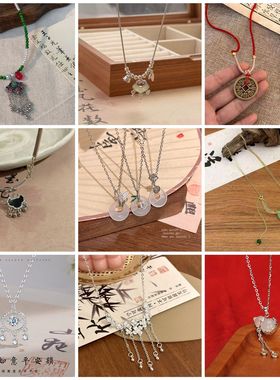 新中式国风禅意项链女平安如意葫芦国潮百搭毛衣链男配饰首饰批发