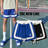 休闲百搭宽松沙滩裤 夏季 跑步运动裤 速干篮球裤 潮训练四分裤 男美式