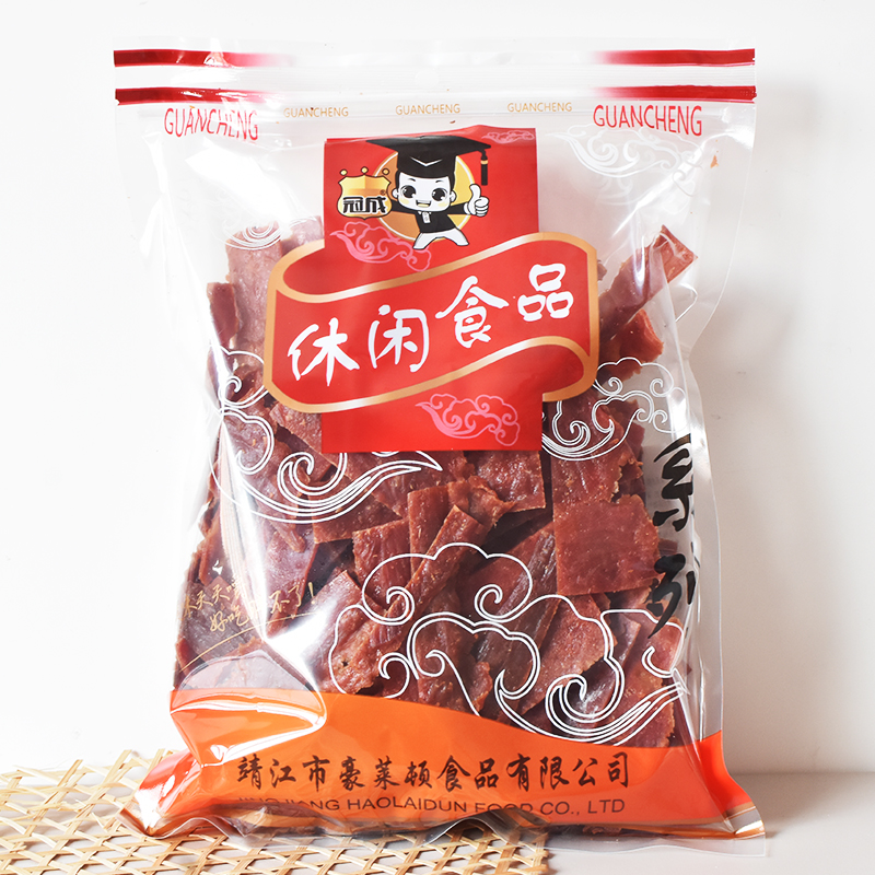 靖江特产冠成猪肉脯500g原味手撕猪肉干边角料碎片肉类制品零食