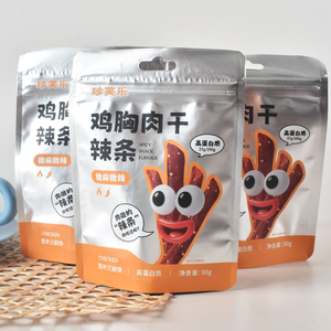 珍芙乐鸡胸肉干肉辣条风味麻辣微辣肉条肉类追剧休闲解馋小零食