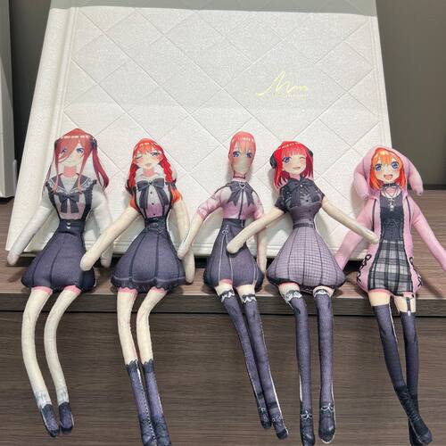 五等分的新娘中野一花二乃三玖四叶五月老鼠抽象玩偶礼物娃娃骨架