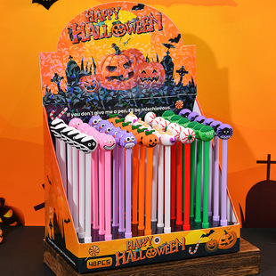 万圣节系列可爱卡通中性笔创意学生文具鬼节奖品小礼物笔 跨境新款