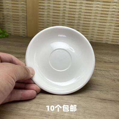 强化瓷江中碟陶瓷杯碟毛巾碟陶瓷配套餐具酒店用瓷餐厅饭店饭馆陶