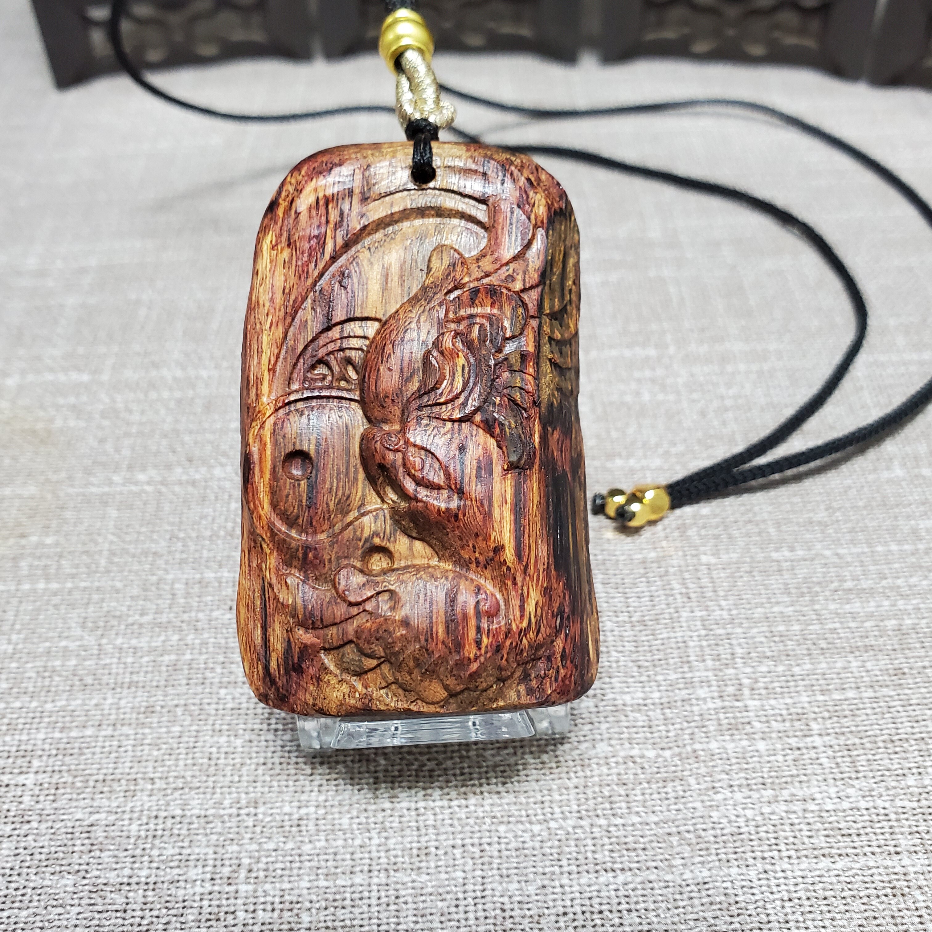 海南降真香朱雀太极无事牌经典软油老料生闻花香浓郁醇厚赠雕刻粉