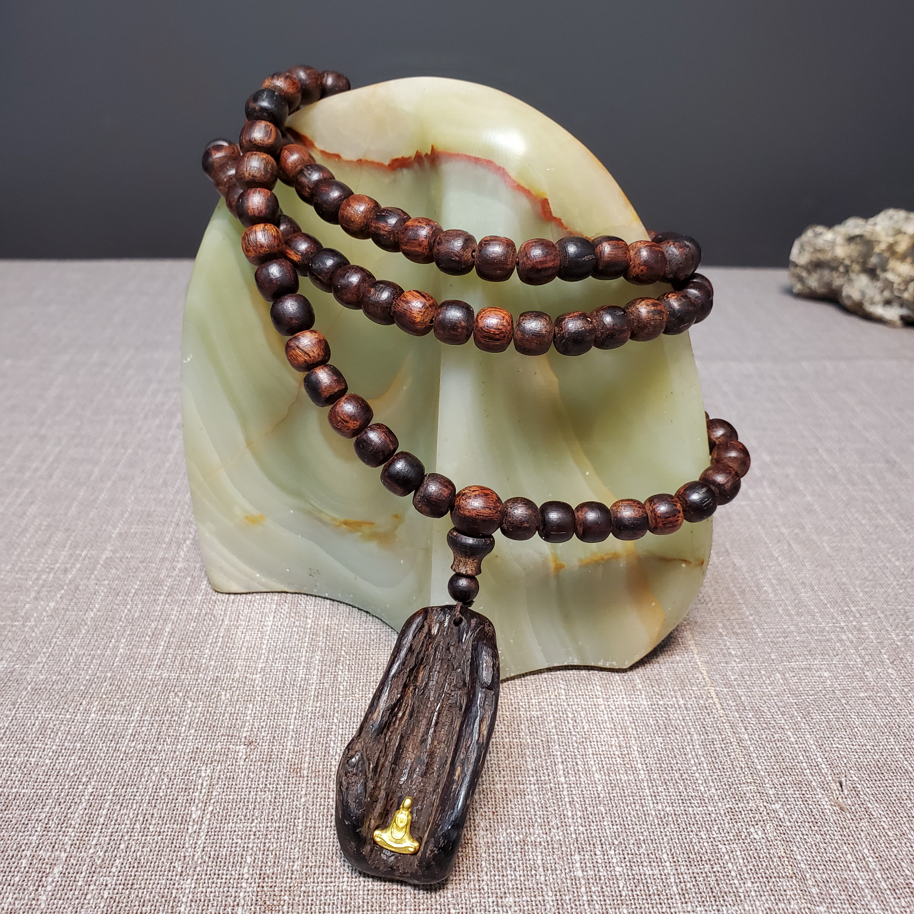 海南降真香小叶级品108颗项链老珠意境吊坠多圈手串收藏送礼佳品