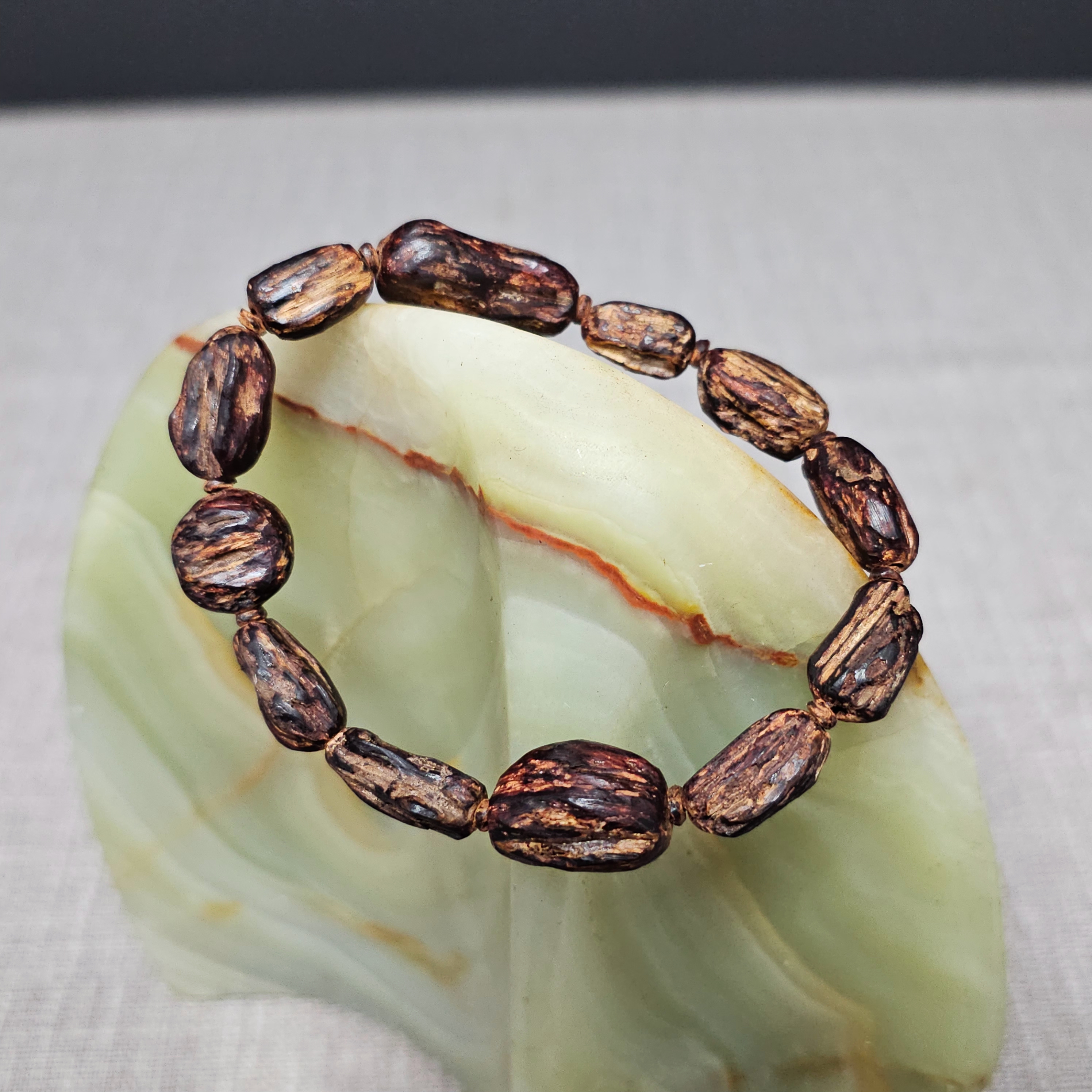 海南降真香黄金甲手串高品质大叶沉水随行紫油黄药膜夹层老料新品