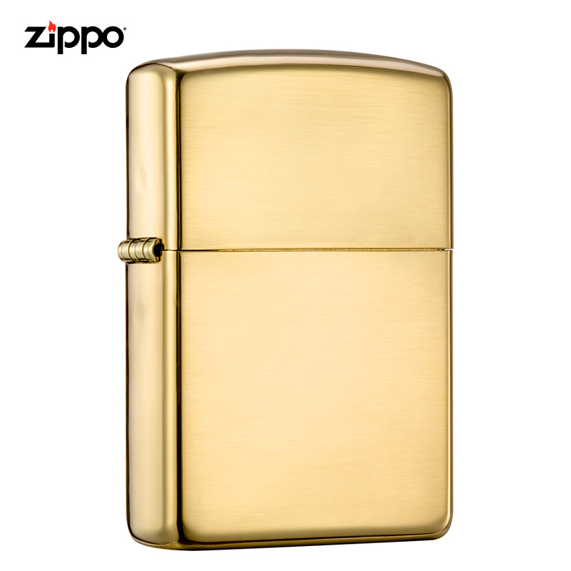 Zippo芝宝打火机正版美国原装进口火机zippo官方旗舰18K金机|195